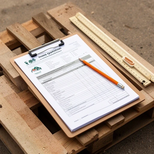 Printed roof quotation on a clipboard