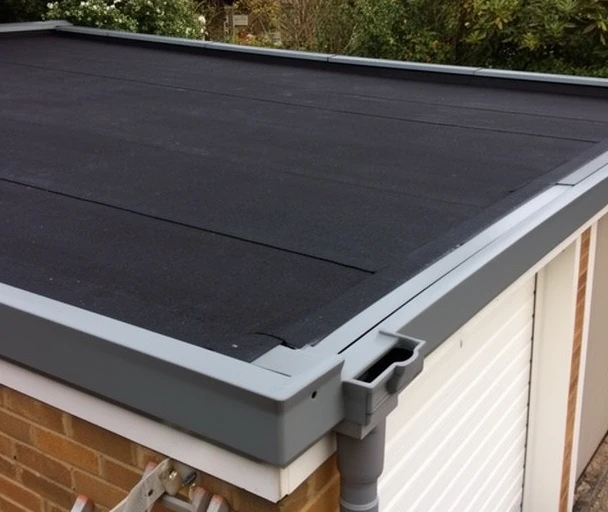 EPDM flat roof on a garage in Crossgates